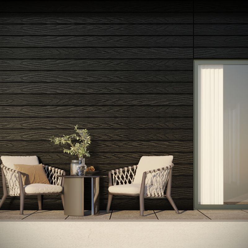 Standard Composite Panel Cladding - 154mm x 3.6mtr Black