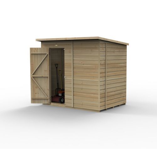 Forest Garden Shiplap Pent Shed - No Window - 7' x 5'