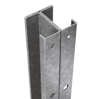 Durapost Commercial Fencing Post - 3000mm Galvanised