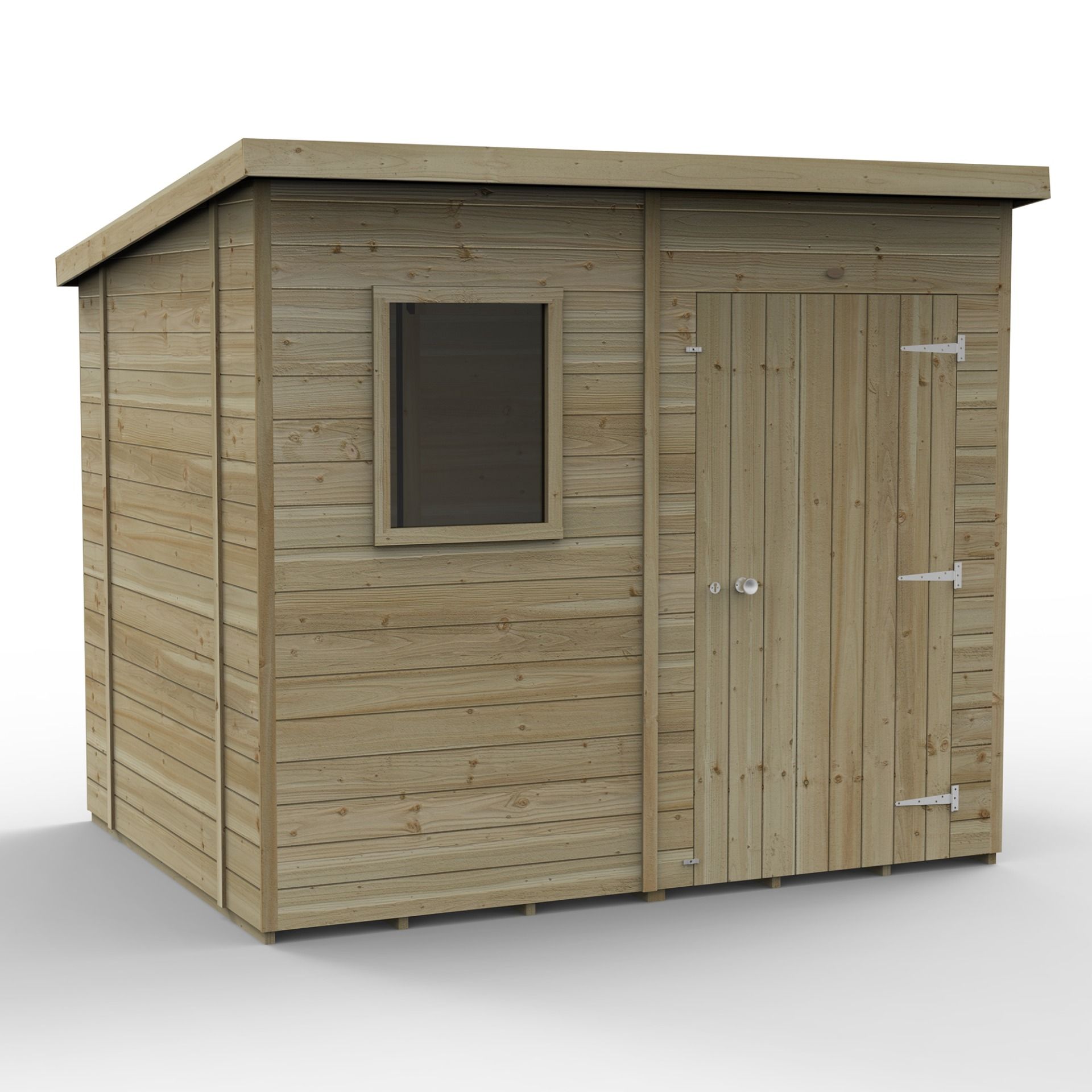 Forest Garden Tongue & Groove Pent Shed - 8' x 6'