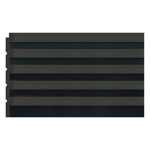 Sulcado Slat Wall Panel - 300mm x 2600mm x 12mm Waterproof Slat Panel Charcoal