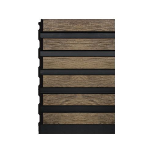 Sulcado Slat Wall Panel Trim - 26.5mm x 2600mm x 12mm Right Hand Trim French Oak