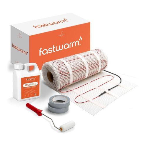 Fastwarm 150W Electric Underfloor Heating Mat - 1m2 - Fastwarm Wifi Black