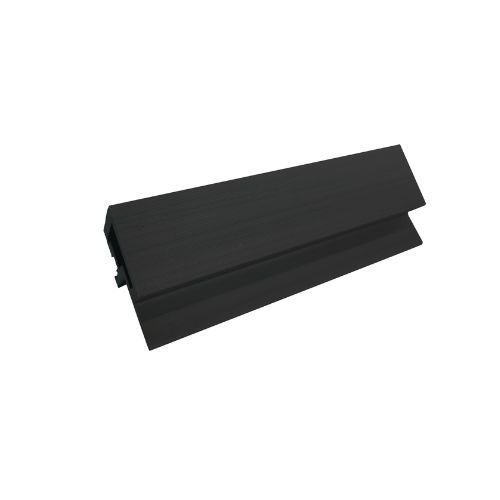 Standard Composite Panel Cladding End Cap - 56mm x 49.5mm x 5mtr Black