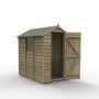 Forest Garden Apex Overlap Shed - 6' x 4'