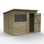 Forest Garden Pent Overlap Shed - 8' x 6'