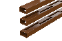 Durapost Vento Vertical Composite Fencing Rail - Over 900mm Brown - Pack of 3