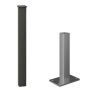 Composite Balustrade Surface Mount Newel & Cap Kit - 1150mm Charcoal