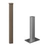 Composite Balustrade Surface Mount Newel & Cap Kit - 1150mm Walnut