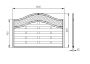Pressure Treated Decorative Fence Panel - Europa Prague - 1800mm x 1500mm