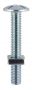 M6 x 60mm - Roofing Bolt with Nut - BZP - Bag of 80