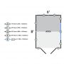 Shiplap Dip Treated Apex Shed - Double Door - 8' x 6'