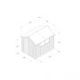 Shiplap Dip Treated Apex Shed - Double Door - 8' x 6'