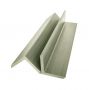 Standard Slatted Composite Cladding Angle Trim  - 50mm x 3.6mtr Natural Edge Seal