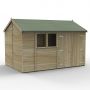 Forest Garden Tongue & Groove Reverse Apex Shed - Double Door - 12' x 8'