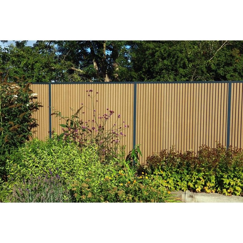 Durapost Urban Slatted Composite Fencing Board - 1830mm Natural - Pack of 2