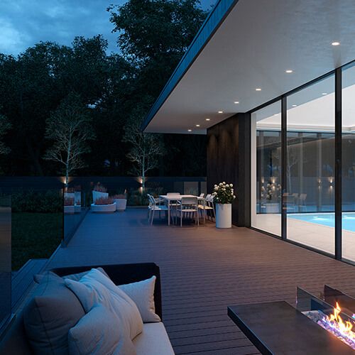Forma Composite Decking Flat Trim - 150mm x 3000mm Havana