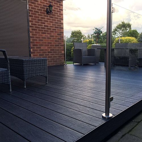 Forma Composite Decking Flat Trim - 150mm x 3000mm Midnight