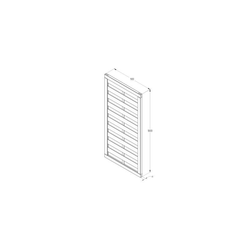 Timber Gate - Europa Plain - 1800mm