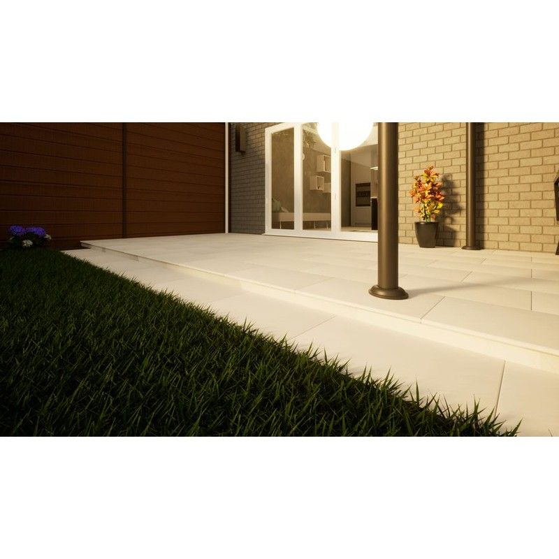 Sandstone Paving - 600mm x 400mm x 25mm Beige Smooth