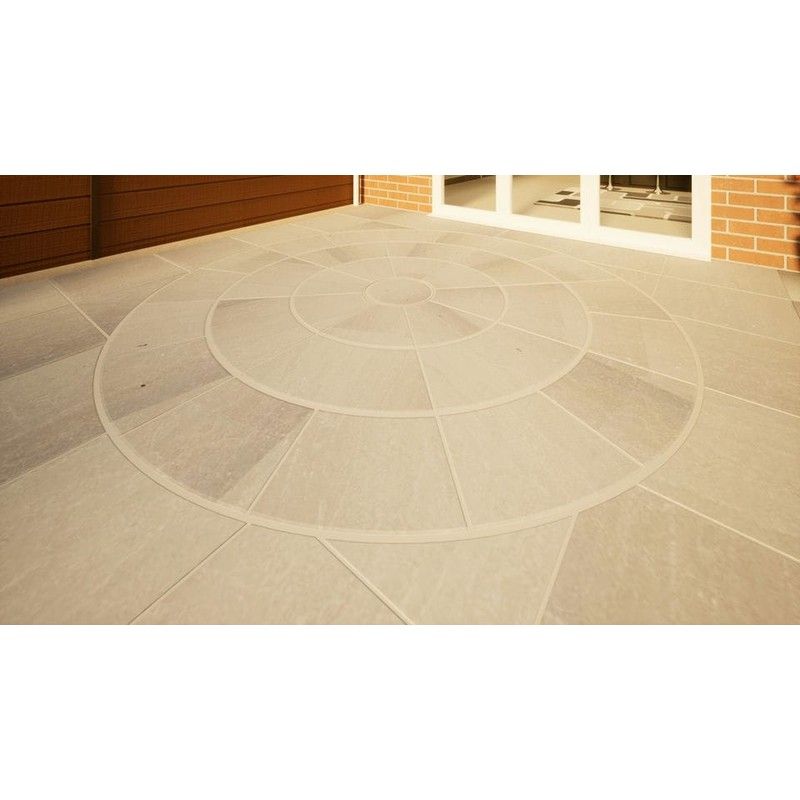 Sandstone Circular Paving - 2800mm Kandla Grey