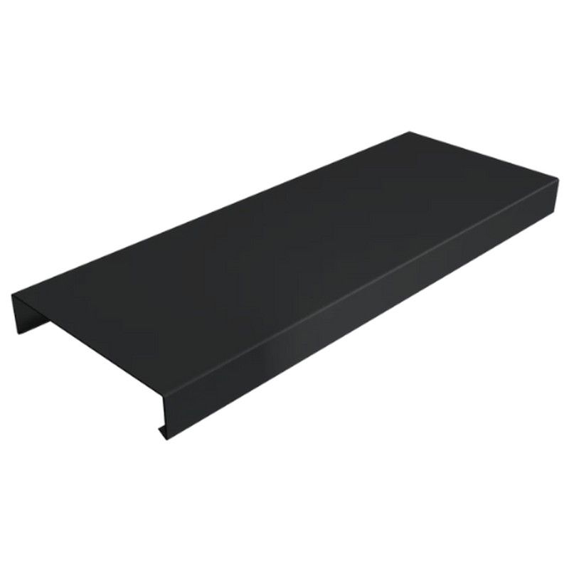Aluminium Coping for 141-200mm Wall - 260mm x 3mtr Black (9005 Matt)