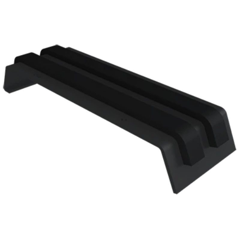Aluminium Coping Union for 200-250mm Wall - 310mm Black (9005 Matt)