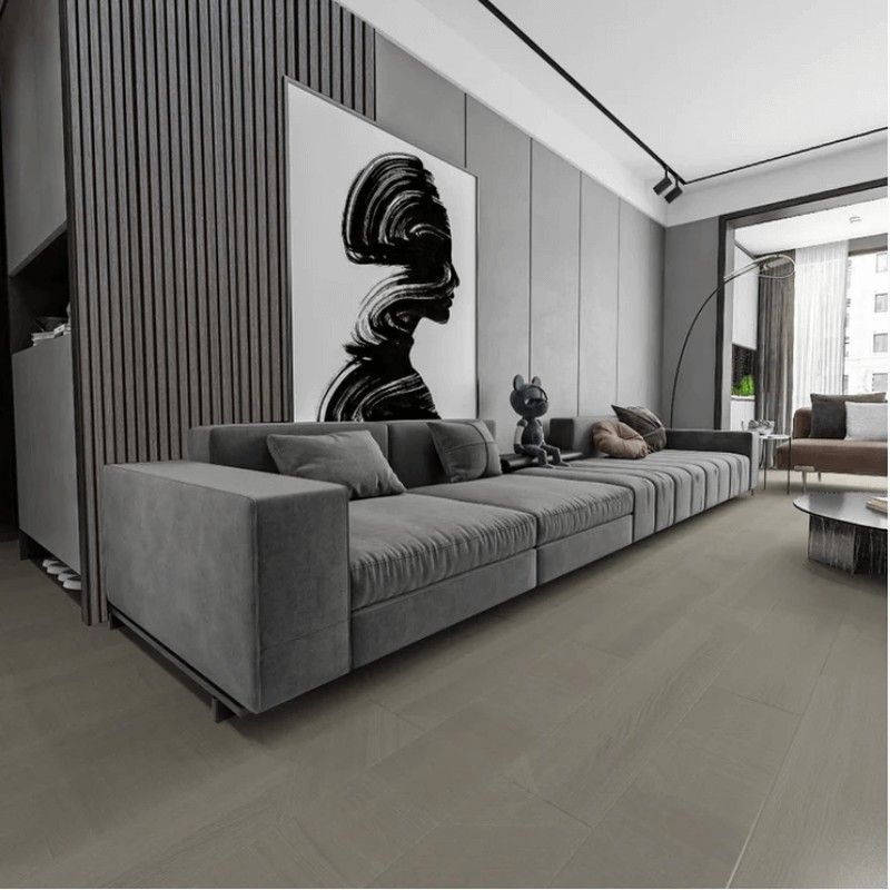 Slatted Acoustic Wall Panel - 600mm x 2400mm x 22mm Ash Grey