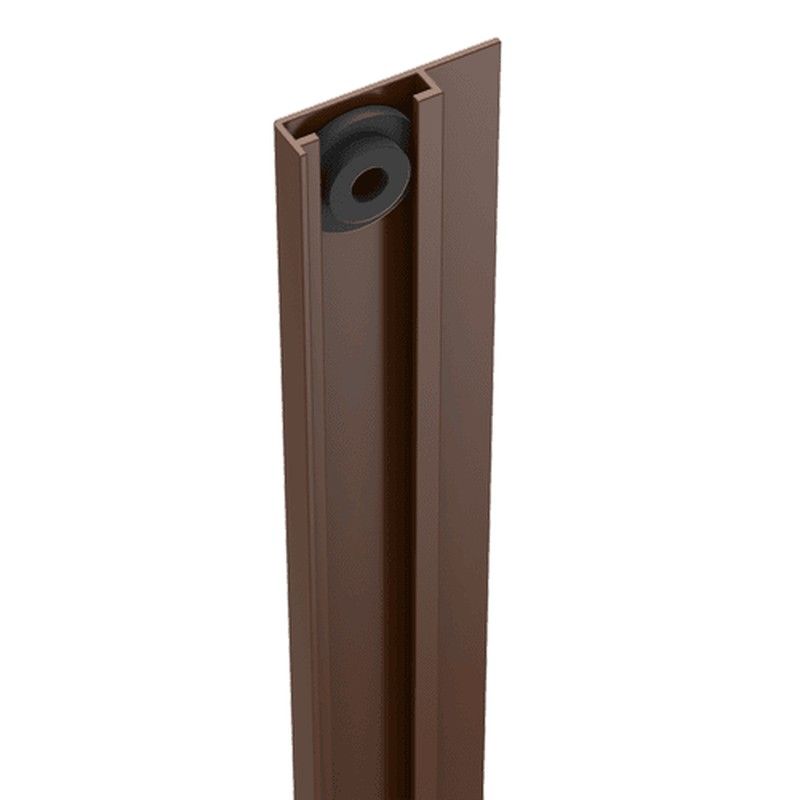 Durapost Cover Strip For U Channel - 2100mm Sepia Brown