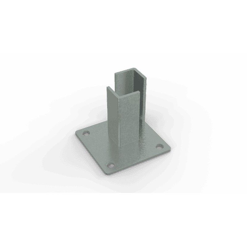 Durapost Corner Fencing Post Bolt Down Support - 125mm