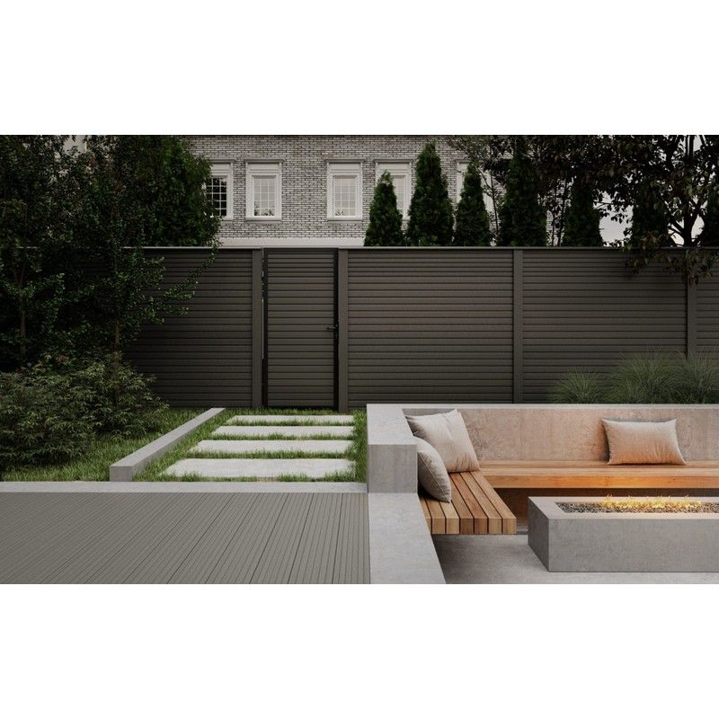 Ecoscape Composite Gate - 1820mm x 900mm Charcoal