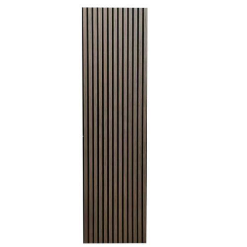 Slatted Acoustic Wall Panel - 600mm x 2400mm x 22mm Chocolate Brown