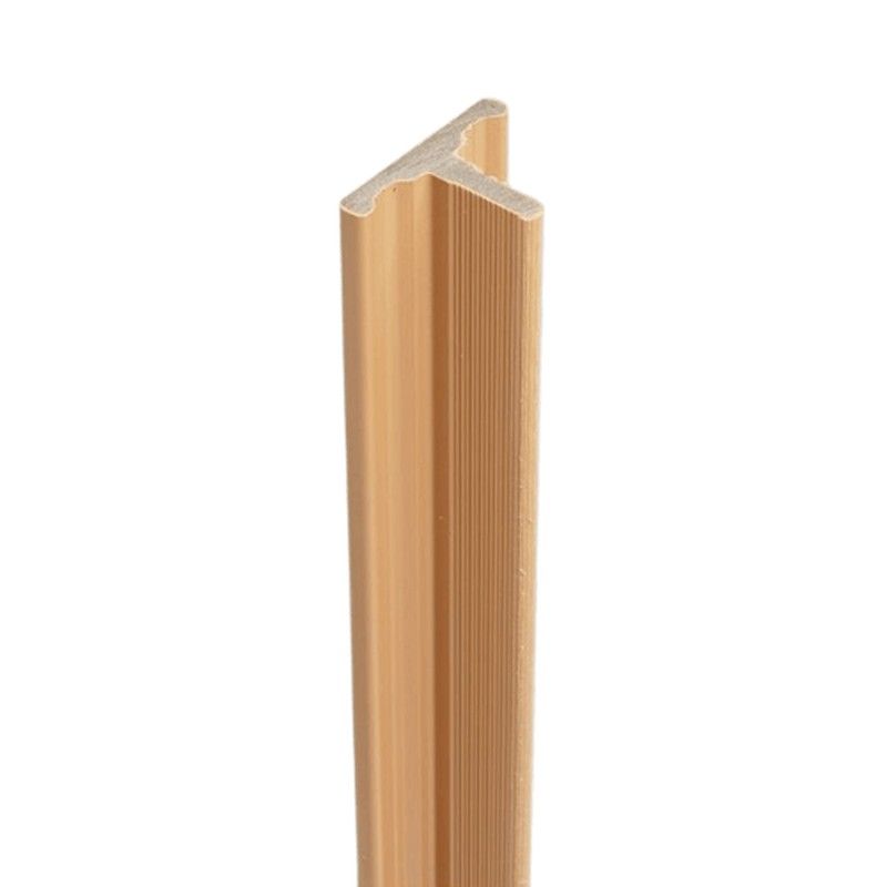 Composite Slatted Cladding Joint Trim - 3.6mtr Natural Oak