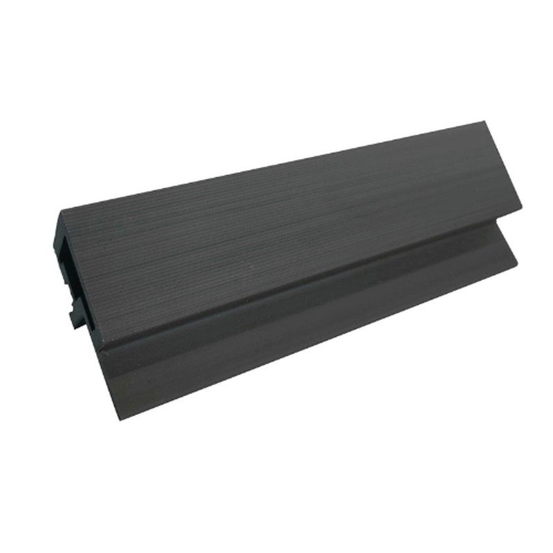 Composite Slatted Cladding External Corner - 56mm x 49.5mm x 3.6mtr Charcoal