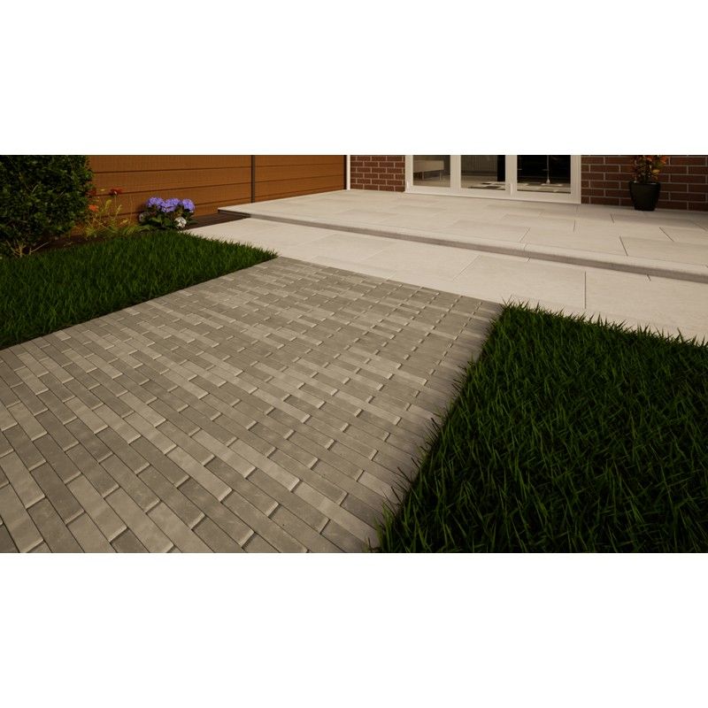 Clay Paving - 204mm x 50mm x 60mm Gromo Antica