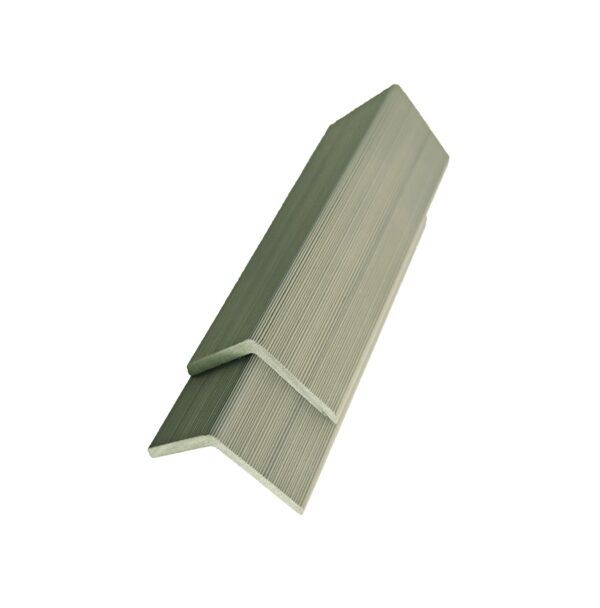 Standard Slatted Composite Cladding Angle Trim - 50mm x 3.6mtr Natural Edge Seal