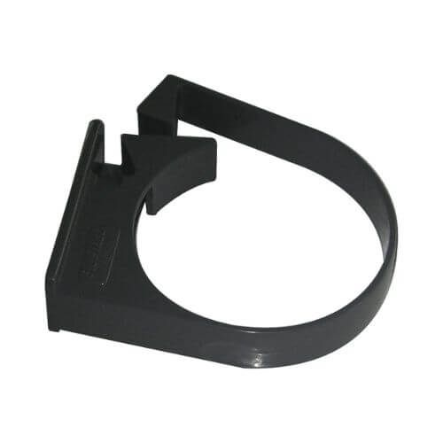 FloPlast Deepflow/ Hi-Cap Downpipe Clip - 80mm Grey