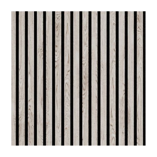 Slatted Acoustic Wall Panel - 600mm x 2400mm x 22mm Grey Oak