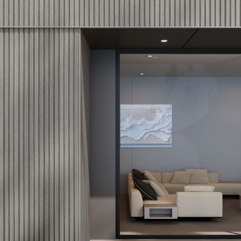 Standard Composite Slatted Cladding - 168mm x 3.6mtr Natural