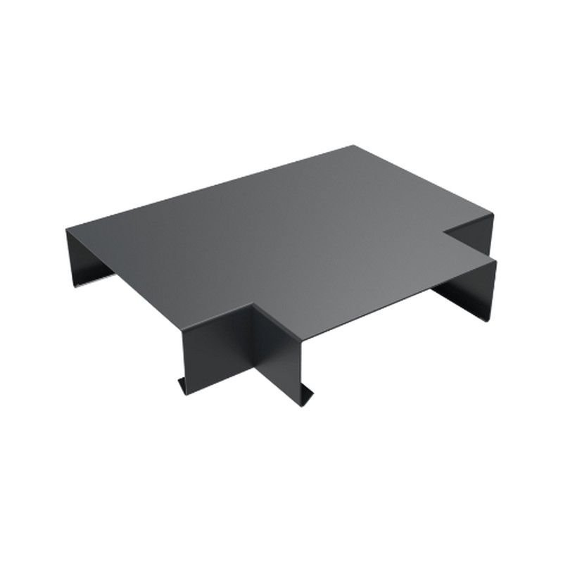 Aluminium Coping T Junction for 141-200mm Wall - 260mm Anthracite Grey (7016 Matt)