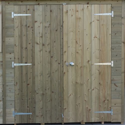 Forest Garden Tongue & Groove Apex Shed - Double Door - 10' x 8'