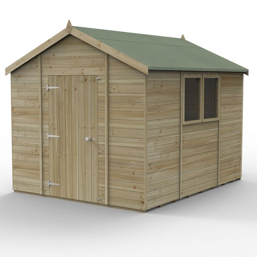 Forest Garden Tongue & Groove Apex Shed - 10' x 8'