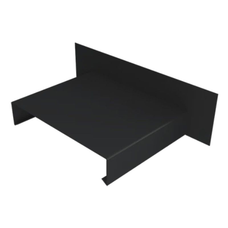 Aluminium Coping Upstand for 301-350mm Wall - 410mm Black (9005 Matt)