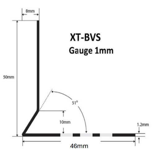 Fibre Cement Cladding Aluminium Bottom Vent Strip - 38mm x 3mtr