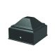 Steel Fortitude Fence Pressed Post Cap - 50mm Black