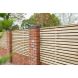 Pressure Treated Contemporary Double Slatted Fence Panel - 1800mm x 1500mm