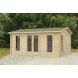 Rushock Log Cabin - Felt Shingle Plus Underlay Double Glazed - 5000mm x 4000mm