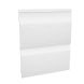 Embossed Double Shiplap Cladding - 333mm x 5mtr White - Pack 2