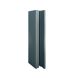 Composite Slatted Cladding External Corner - 56mm x 49.5mm x 3.6mtr Grey